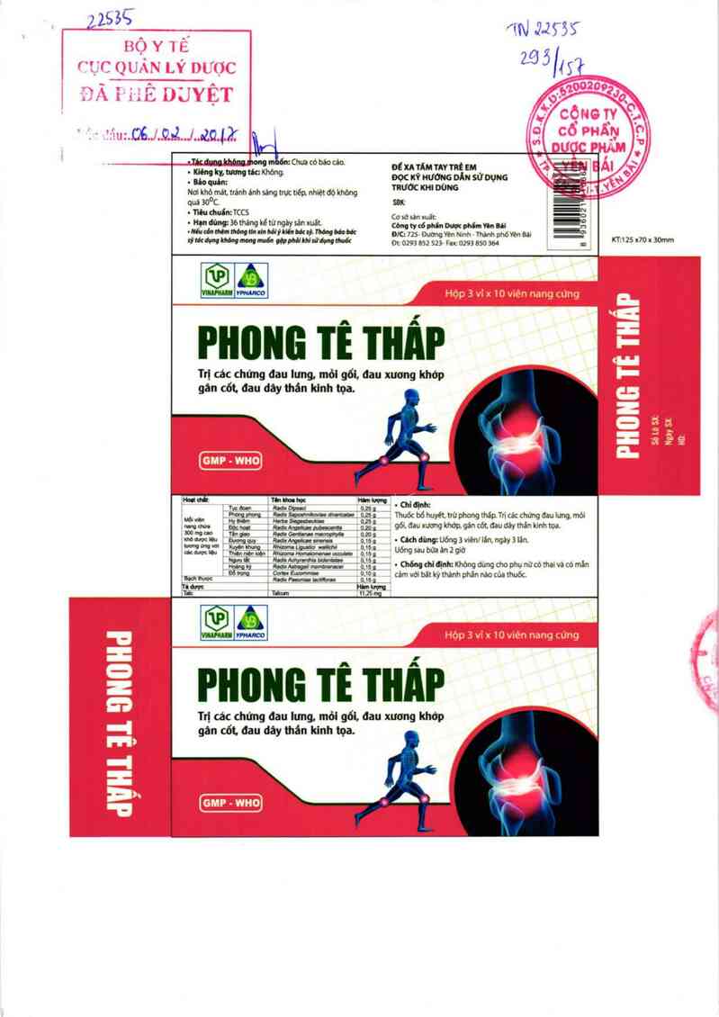 thông tin, cách dùng, giá thuốc Phong tê thấp - ảnh 0