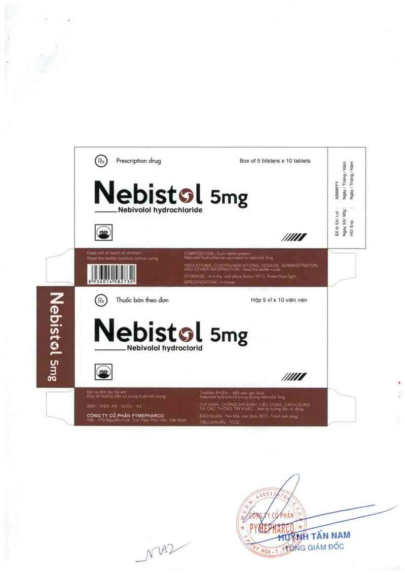 thông tin, cách dùng, giá thuốc Nebistol 5mg - ảnh 2