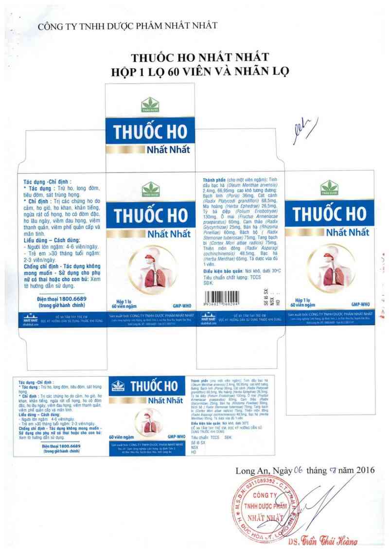 thông tin, cách dùng, giá thuốc Thuốc ho Nhất Nhất - ảnh 3