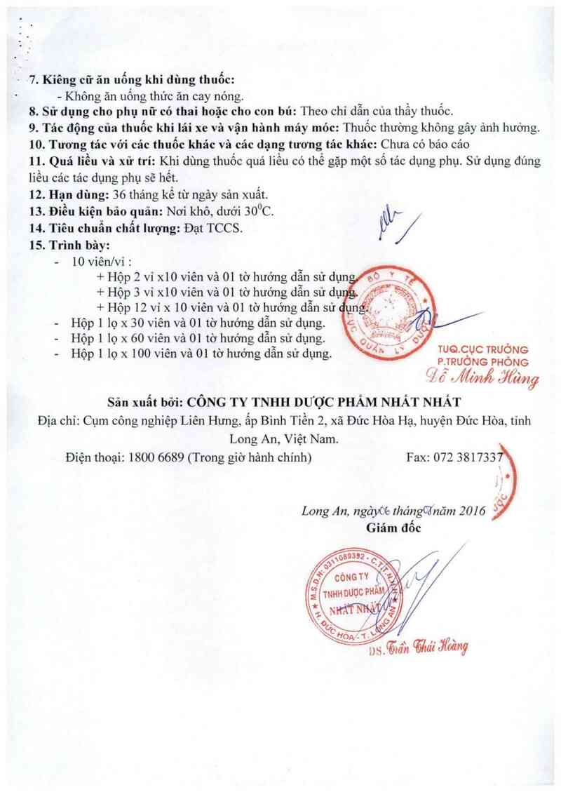 thông tin, cách dùng, giá thuốc Thuốc ho Nhất Nhất - ảnh 6