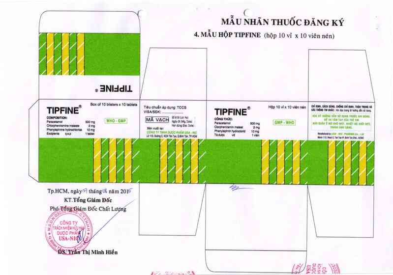 thông tin, cách dùng, giá thuốc Tipfine - ảnh 2