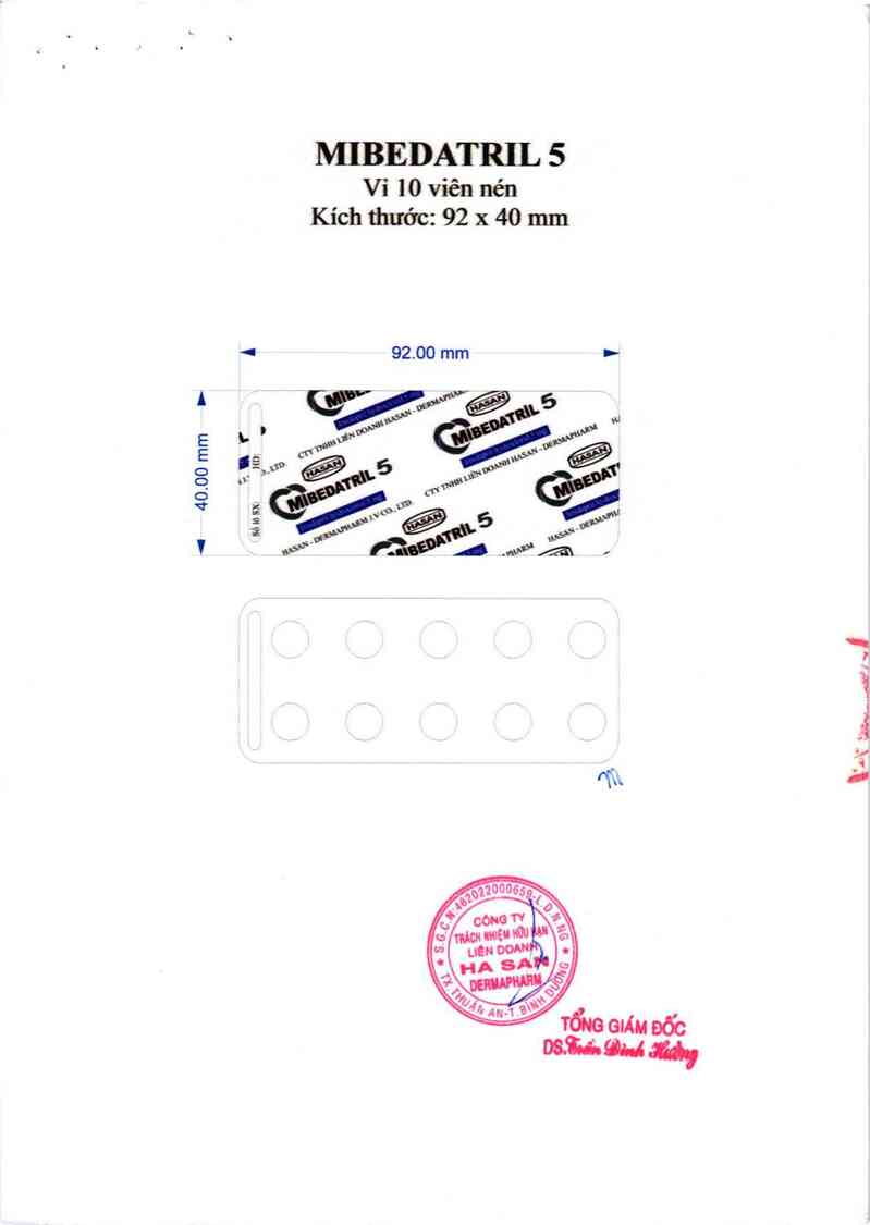 thông tin, cách dùng, giá thuốc Mibedatril 5 - ảnh 3