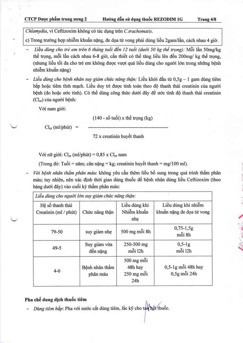 thông tin, cách dùng, giá thuốc Rezoxim 1g - ảnh 6