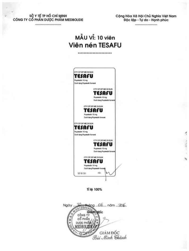 thông tin, cách dùng, giá thuốc Tesafu - ảnh 1