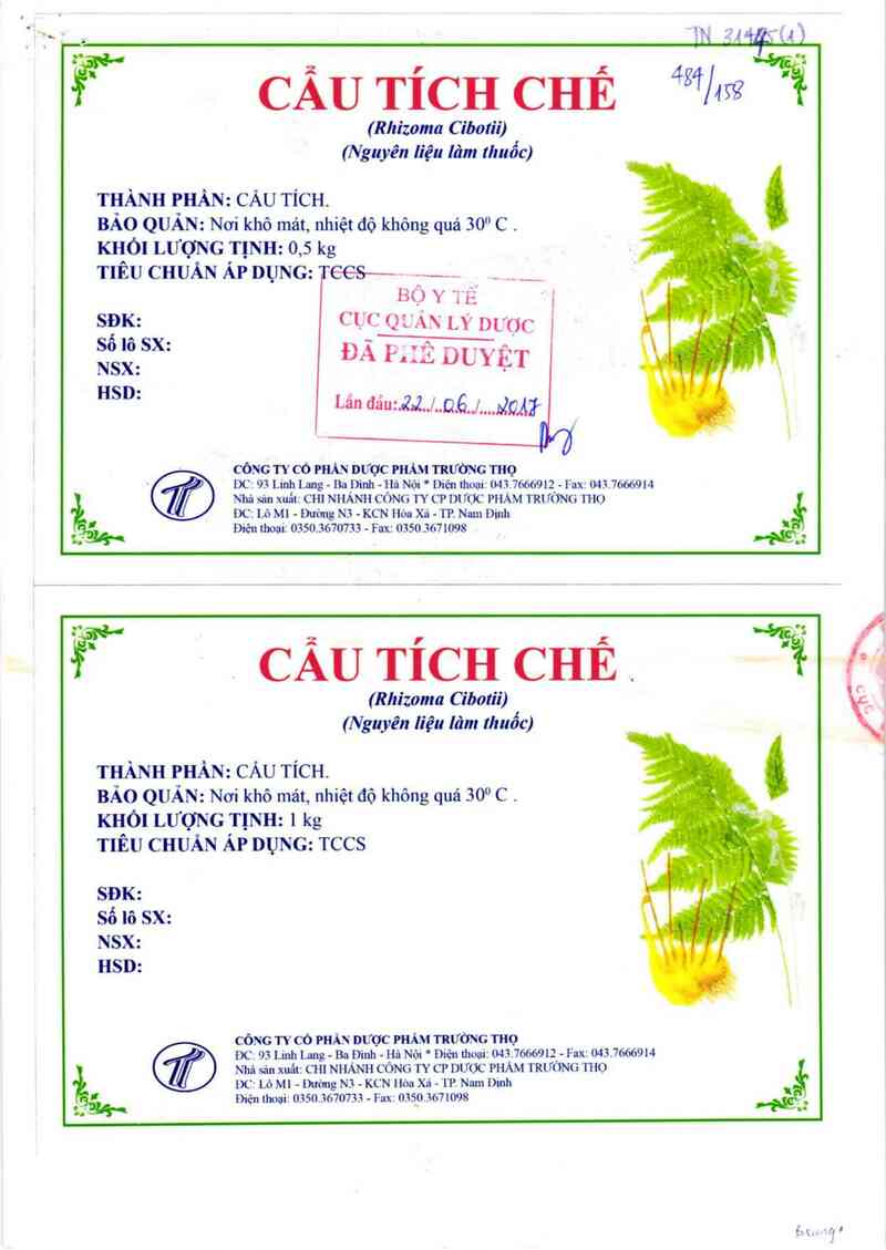 thông tin, cách dùng, giá thuốc Cẩu Tích chế - ảnh 0