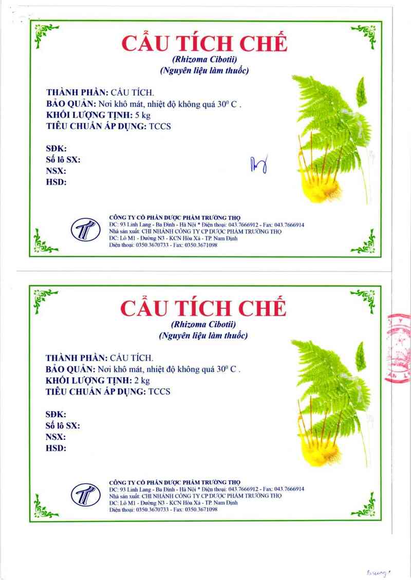 thông tin, cách dùng, giá thuốc Cẩu Tích chế - ảnh 1