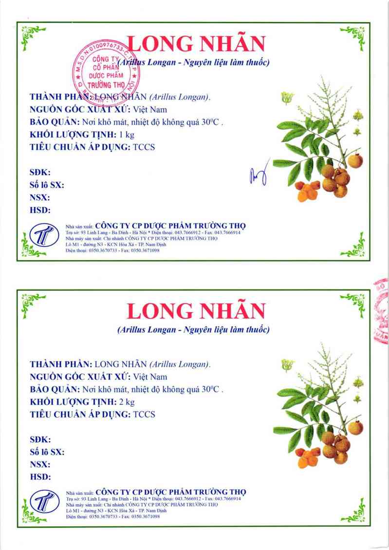 thông tin, cách dùng, giá thuốc Long Nhãn - ảnh 1