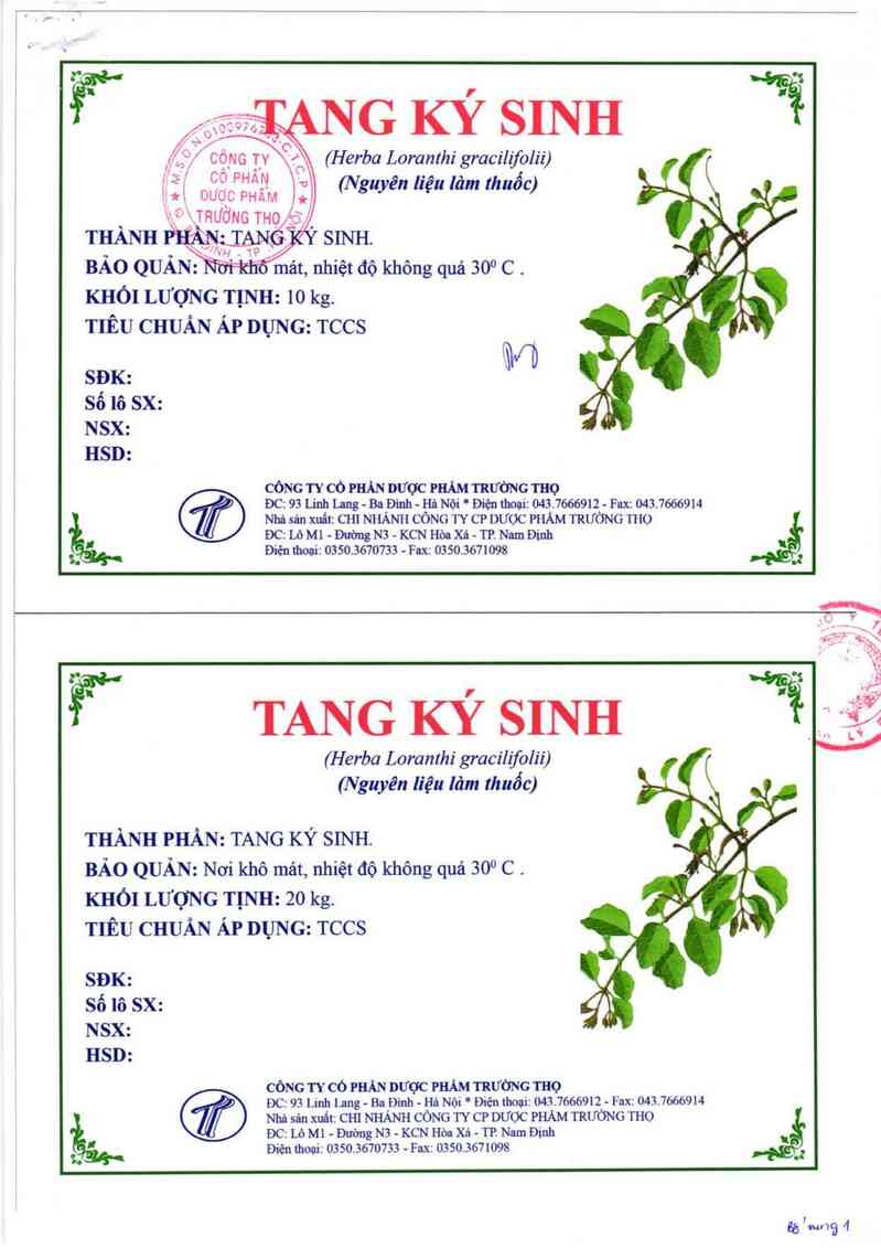 thông tin, cách dùng, giá thuốc Tang ký sinh - ảnh 1