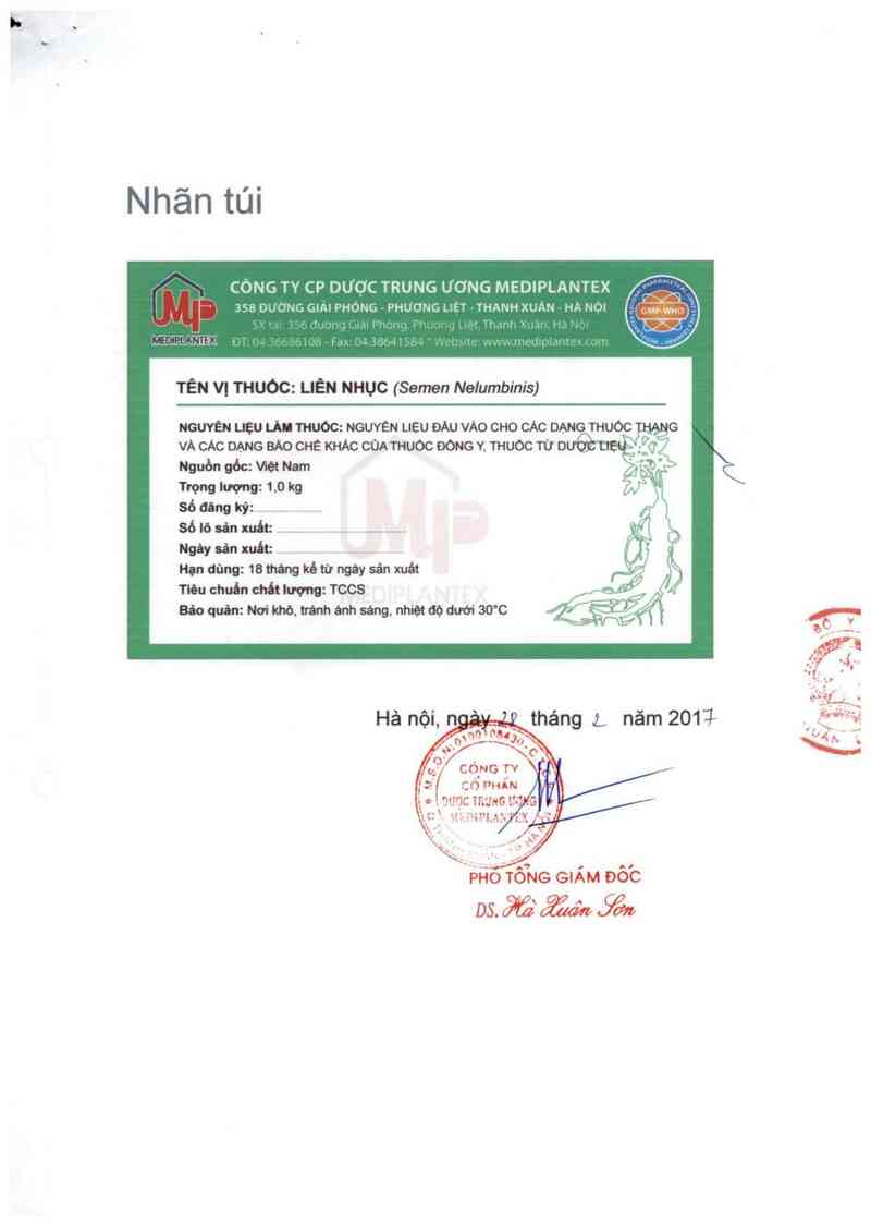 thông tin, cách dùng, giá thuốc Liên nhục - ảnh 1