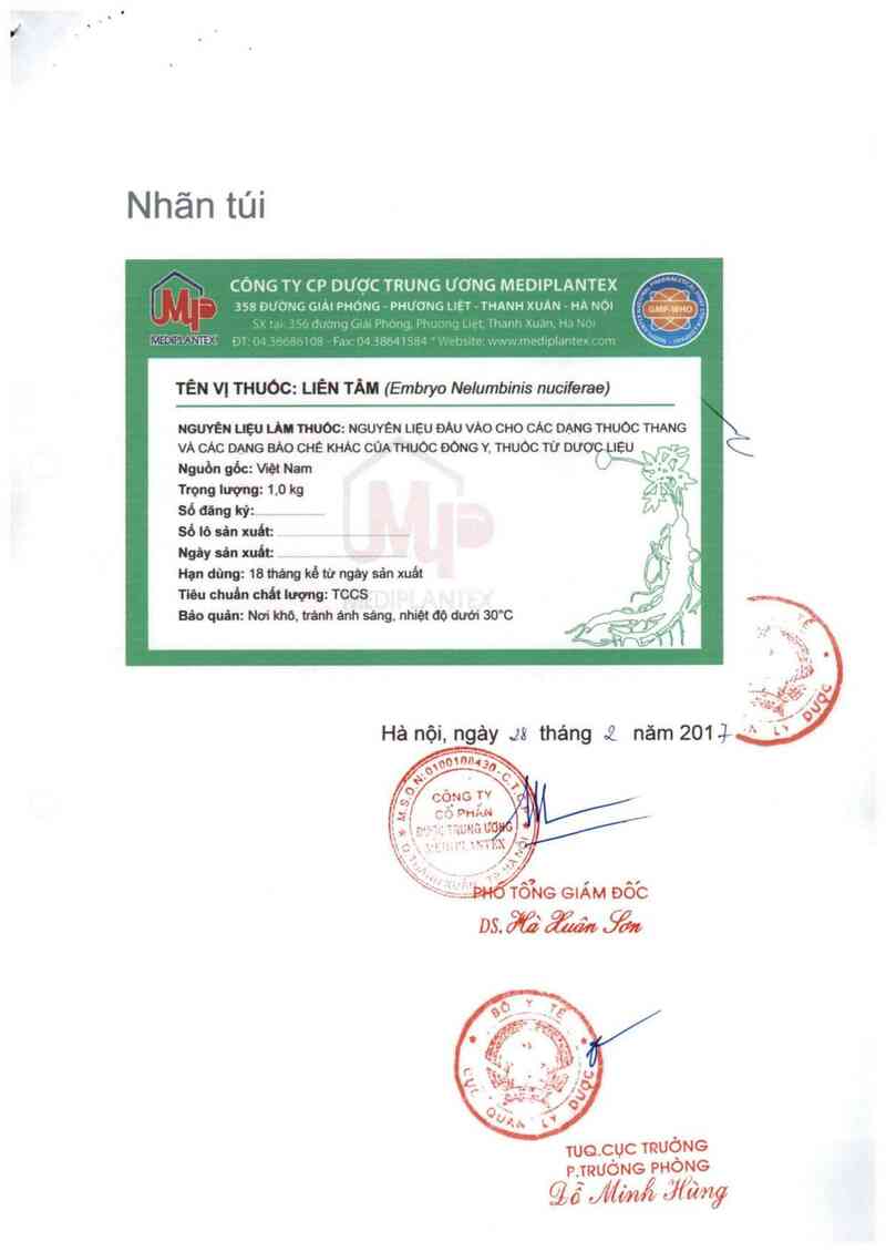 thông tin, cách dùng, giá thuốc Liên tâm - ảnh 1