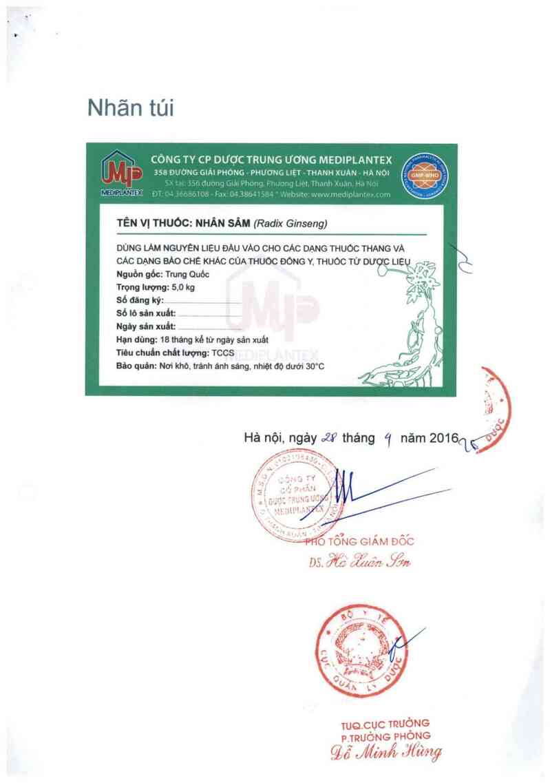 thông tin, cách dùng, giá thuốc Nhân sâm - ảnh 2