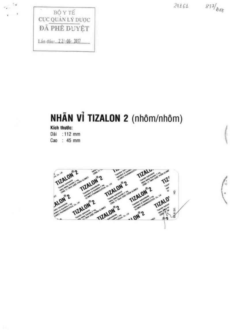 thông tin, cách dùng, giá thuốc Tizalon 2 - ảnh 0