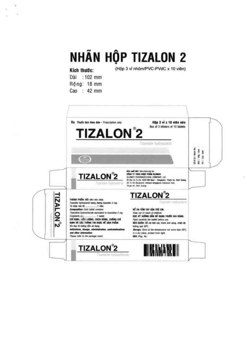 thông tin, cách dùng, giá thuốc Tizalon 2 - ảnh 7