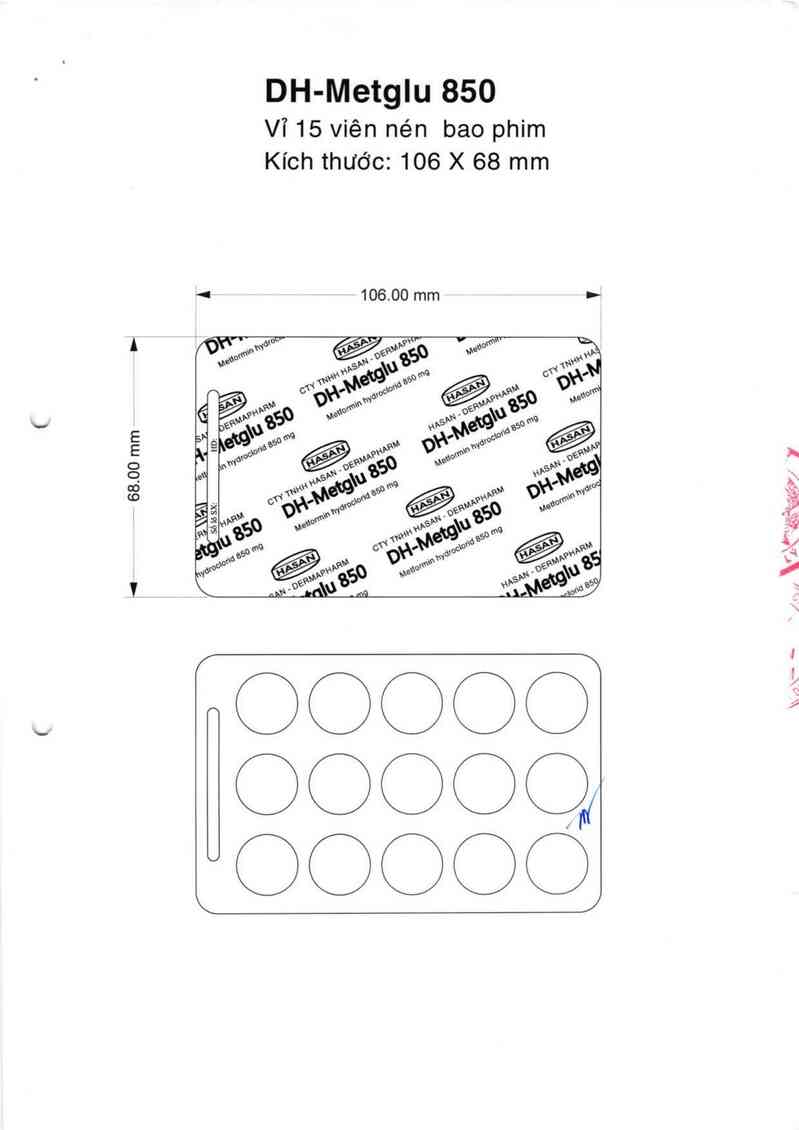 thông tin, cách dùng, giá thuốc DH-Metglu 850 - ảnh 4