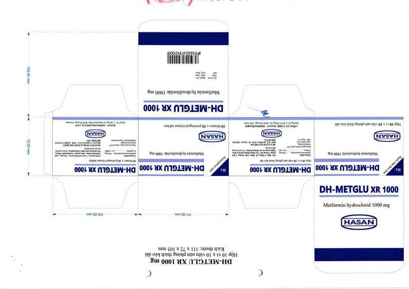 thông tin, cách dùng, giá thuốc DH-Metglu XR 1000 - ảnh 3