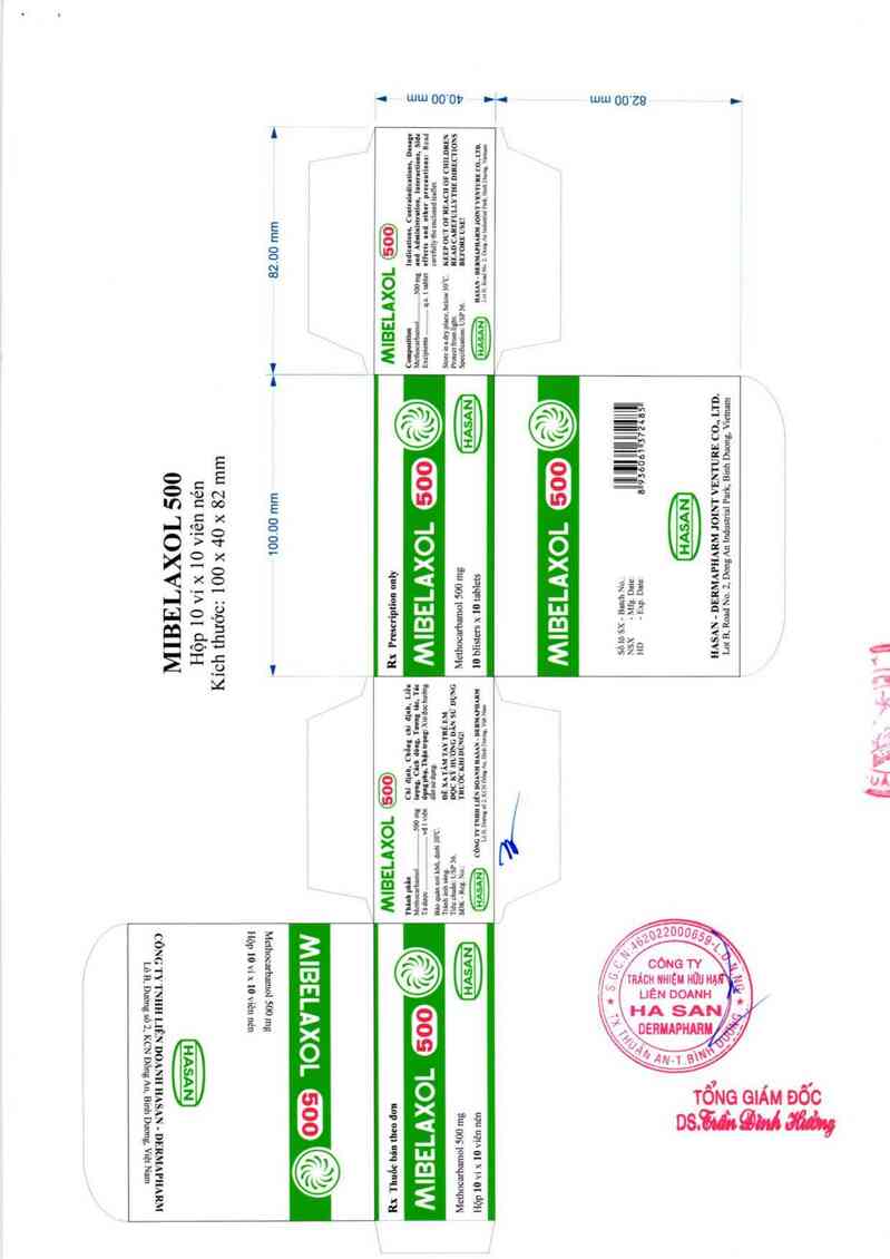 thông tin, cách dùng, giá thuốc Mibelaxol 500 - ảnh 2