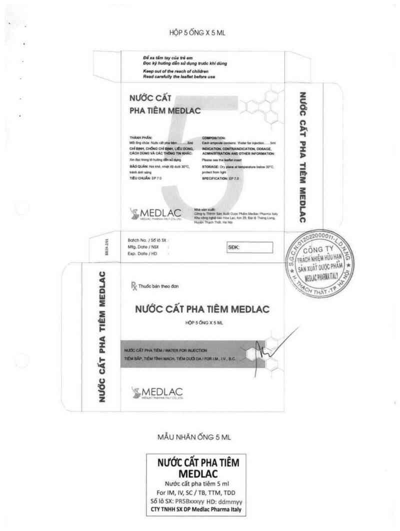 thông tin, cách dùng, giá thuốc Nước cất pha tiêm Medlac - ảnh 3