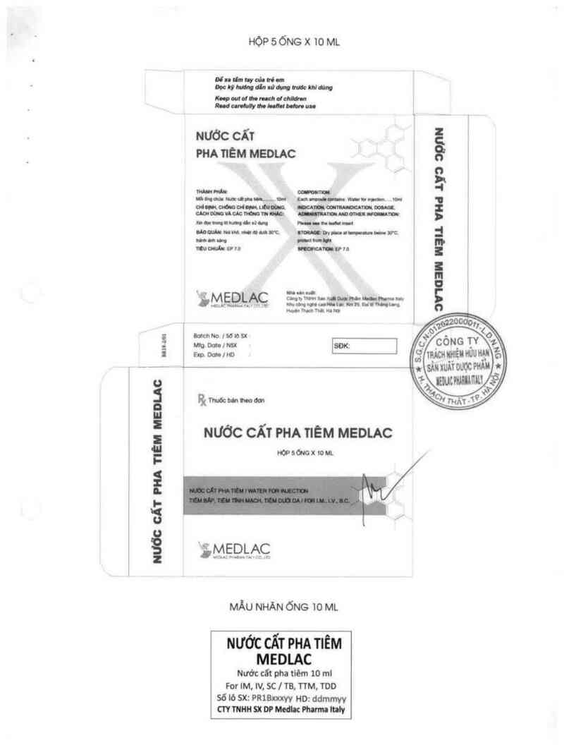 thông tin, cách dùng, giá thuốc Nước cất pha tiêm Medlac - ảnh 4