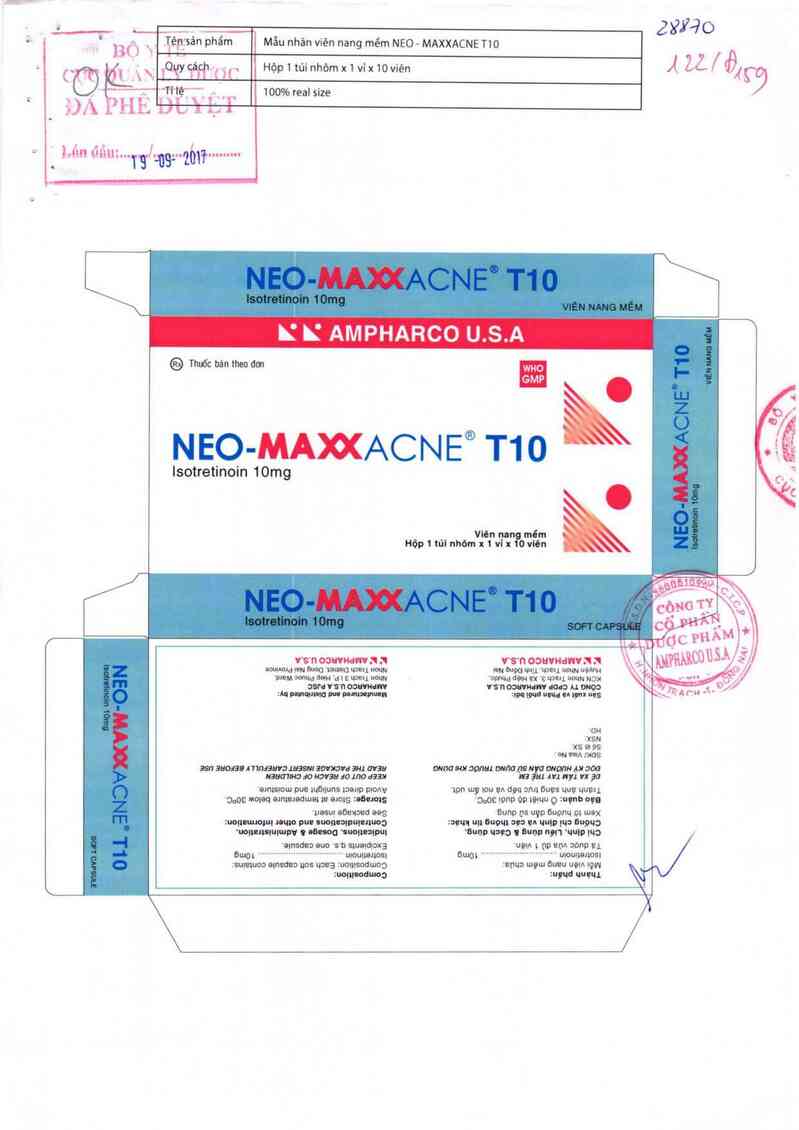 thông tin, cách dùng, giá thuốc Neo-Maxxacne T 10 - ảnh 0