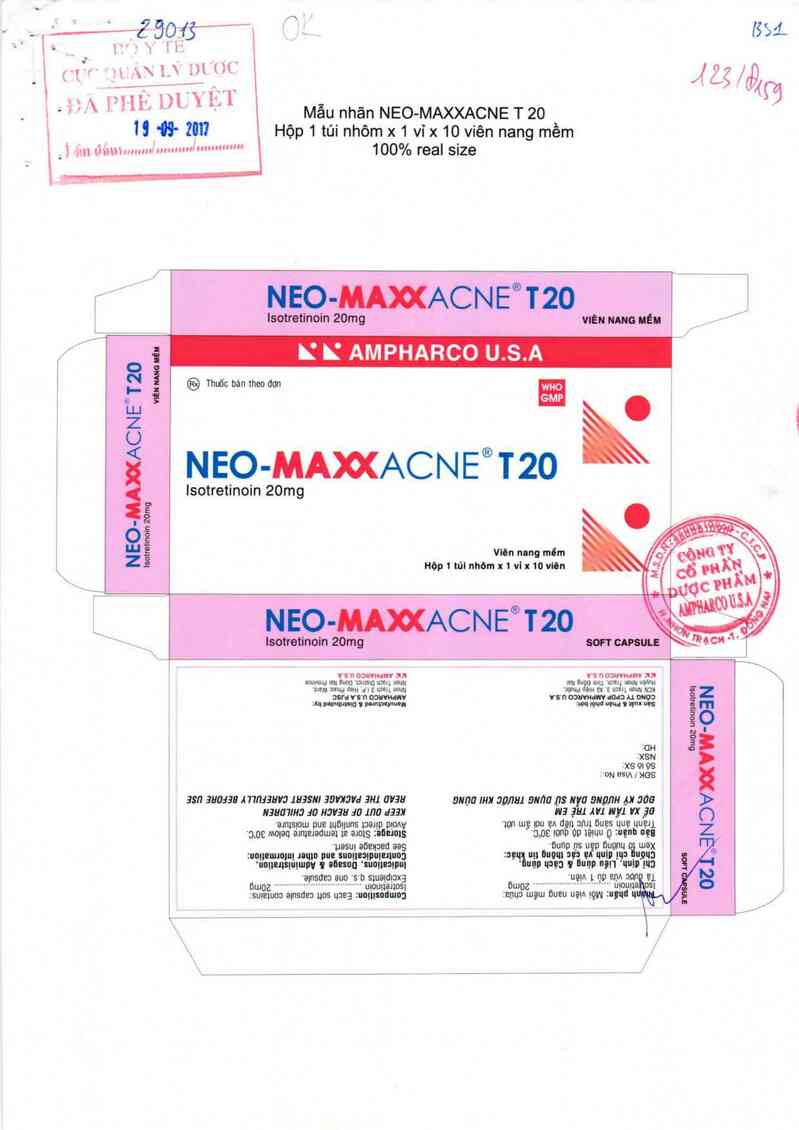 thông tin, cách dùng, giá thuốc Neo-Maxxacne T 20 - ảnh 0