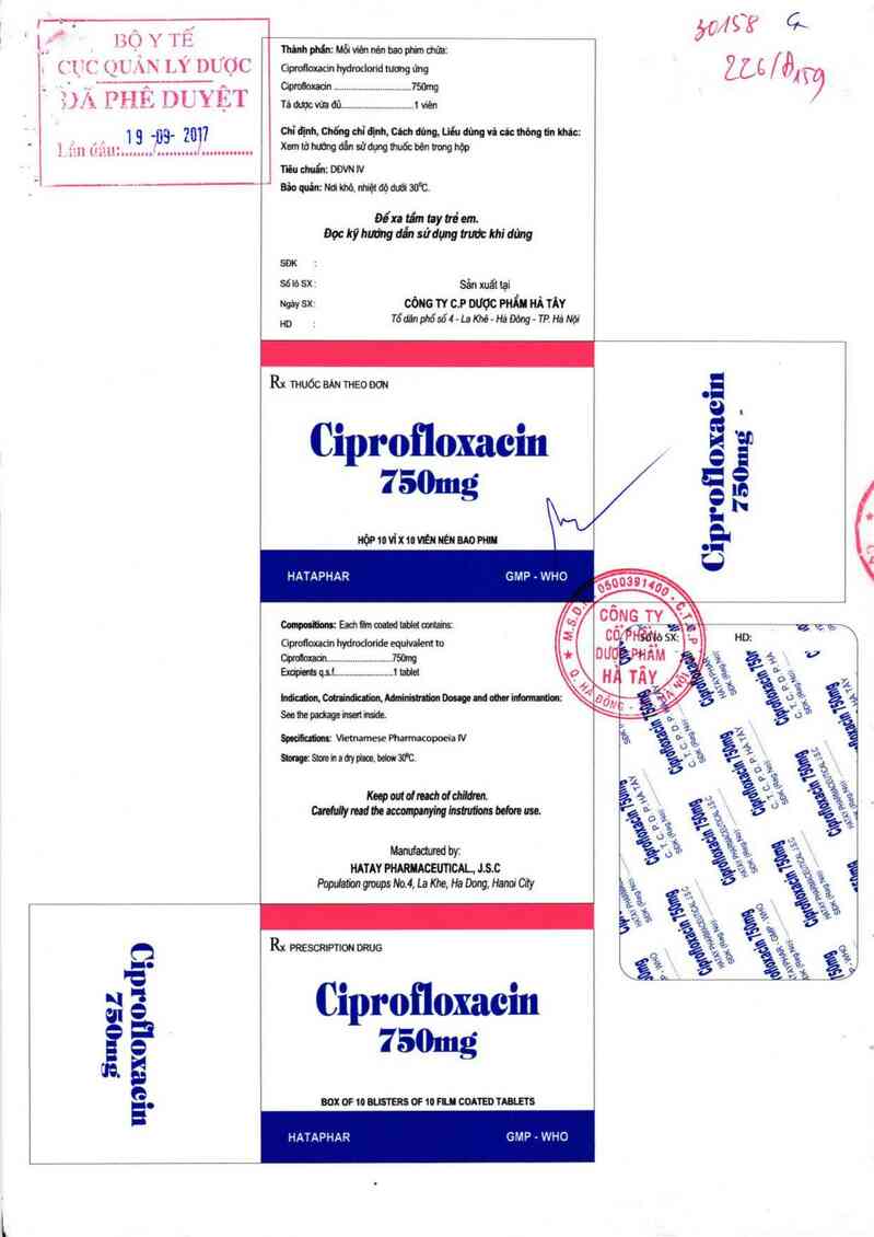 thông tin, cách dùng, giá thuốc Ciprofloxacin 750mg - ảnh 0