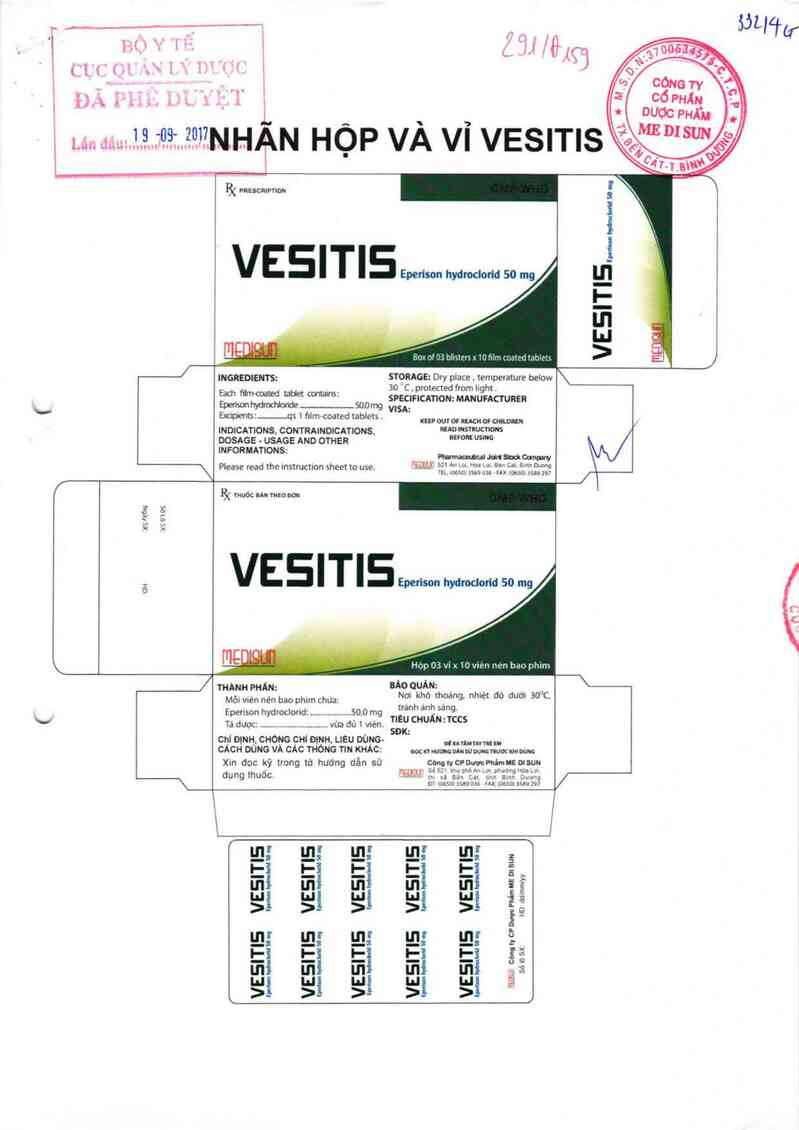 thông tin, cách dùng, giá thuốc Vesitis - ảnh 0