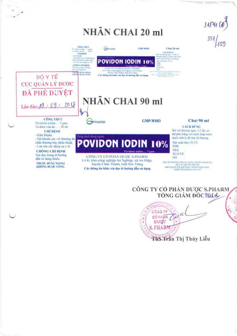 thông tin, cách dùng, giá thuốc Povidon iodin 10% - ảnh 0