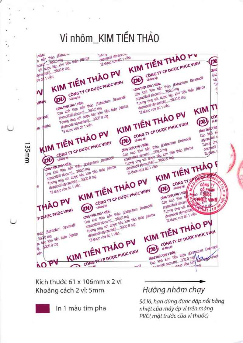 thông tin, cách dùng, giá thuốc Kim tiền thảo PV - ảnh 9