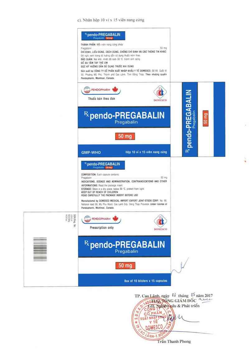 thông tin, cách dùng, giá thuốc pendo-Pregabalin 50 mg - ảnh 3