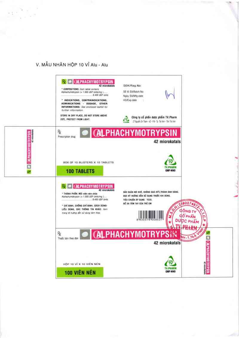 thông tin, cách dùng, giá thuốc Alphachymotrypsin - ảnh 4