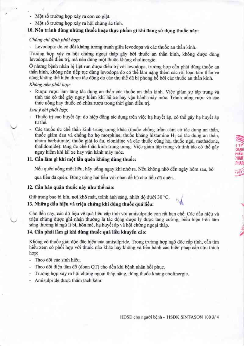 thông tin, cách dùng, giá thuốc Sintason 100 - ảnh 5