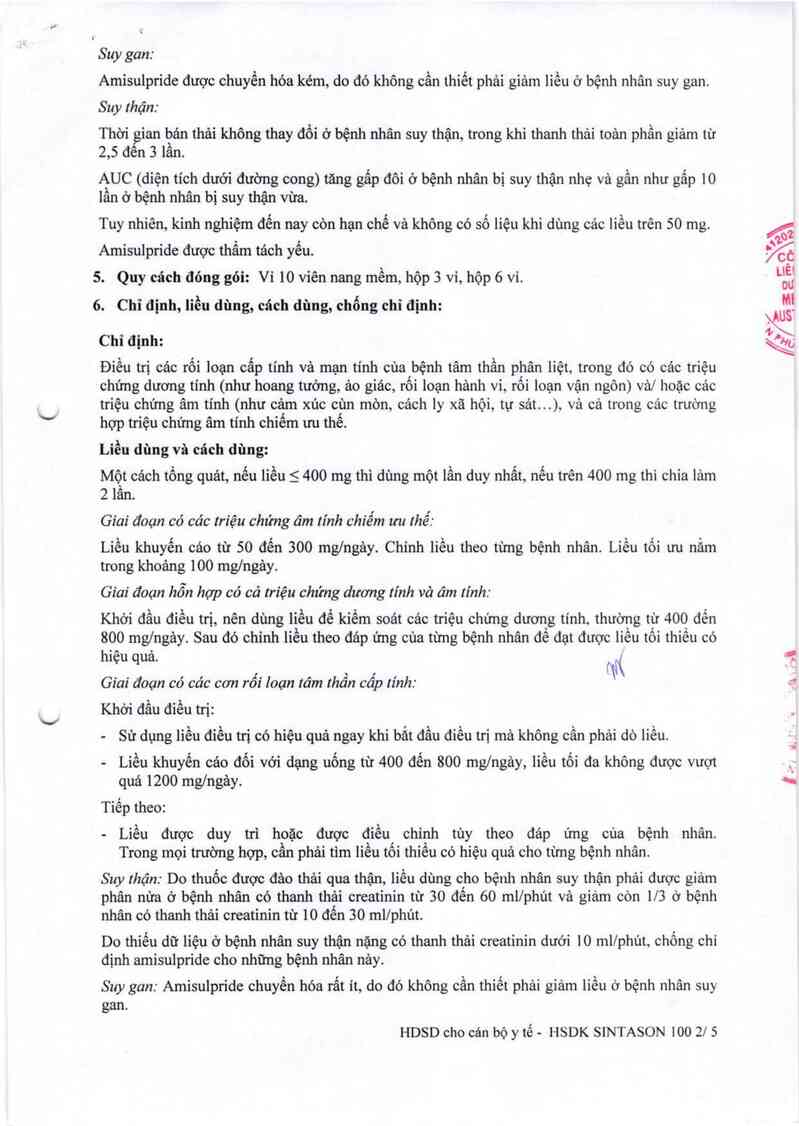 thông tin, cách dùng, giá thuốc Sintason 100 - ảnh 8