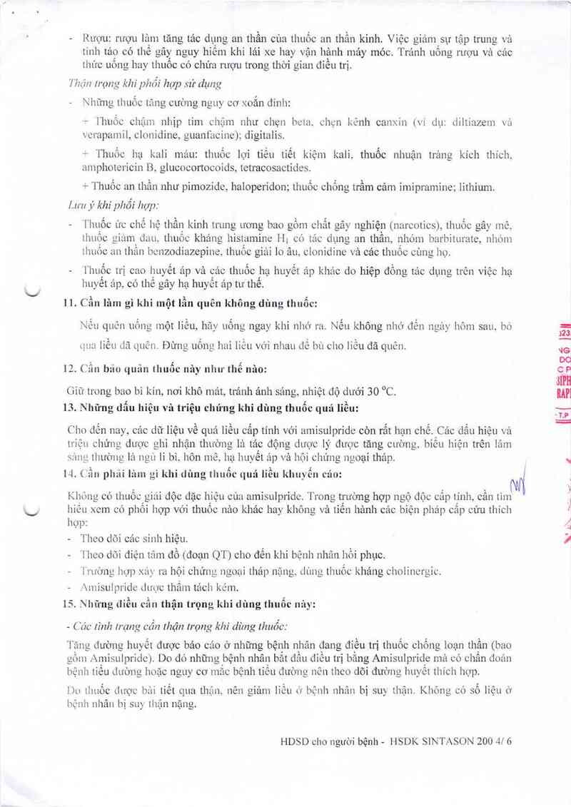 thông tin, cách dùng, giá thuốc Sintason 200 - ảnh 13