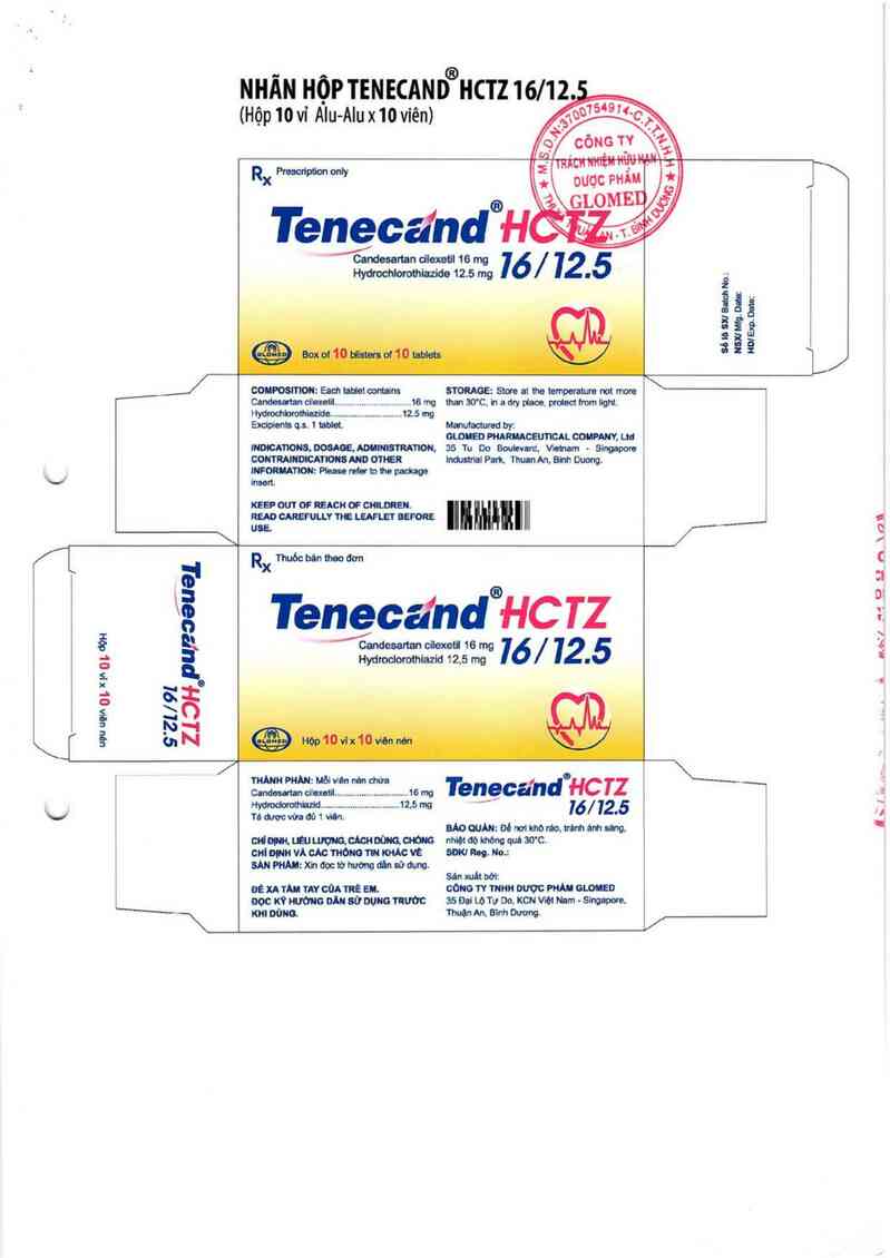 thông tin, cách dùng, giá thuốc Tenecand HCTZ 16/12,5 - ảnh 3