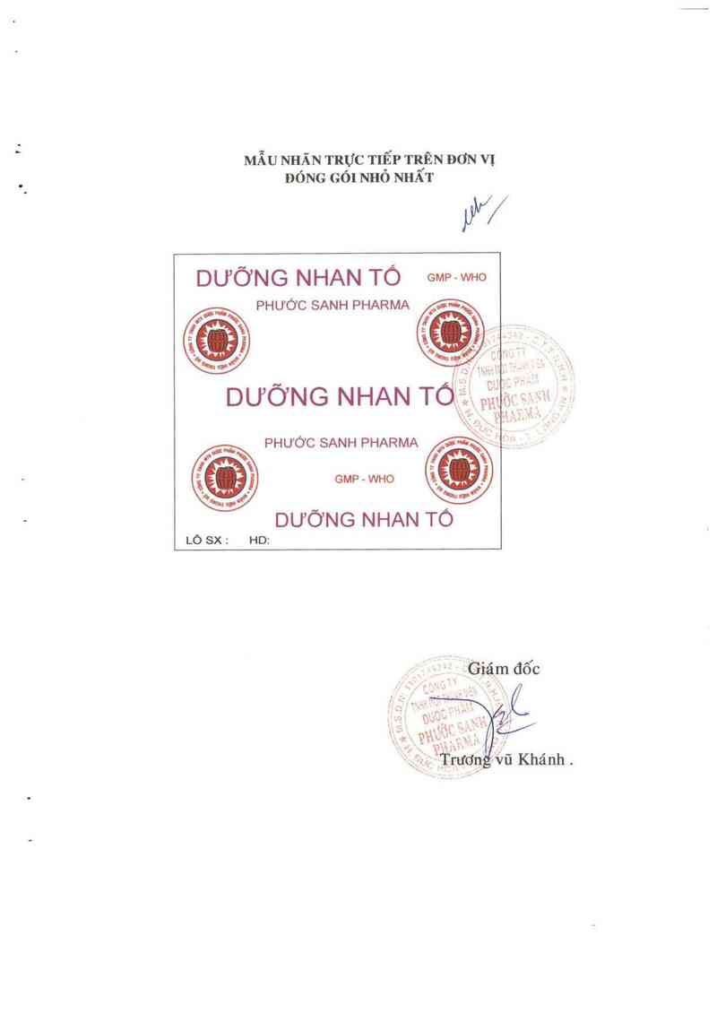 thông tin, cách dùng, giá thuốc Dưỡng nhan tố - ảnh 5