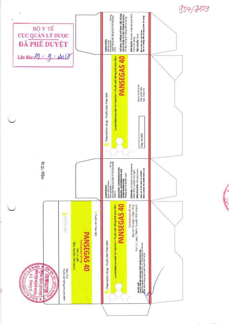 thông tin, cách dùng, giá thuốc Pansegas 40 - ảnh 0