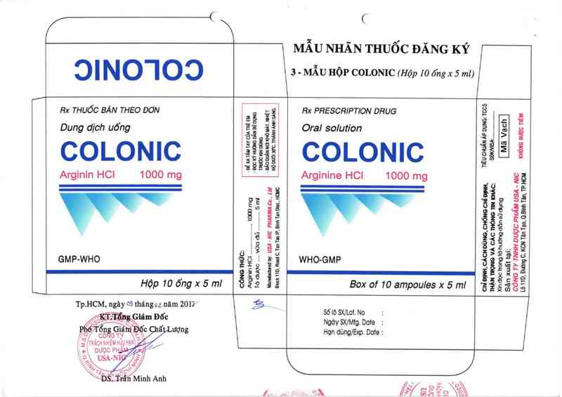 thông tin, cách dùng, giá thuốc Colonic - ảnh 1