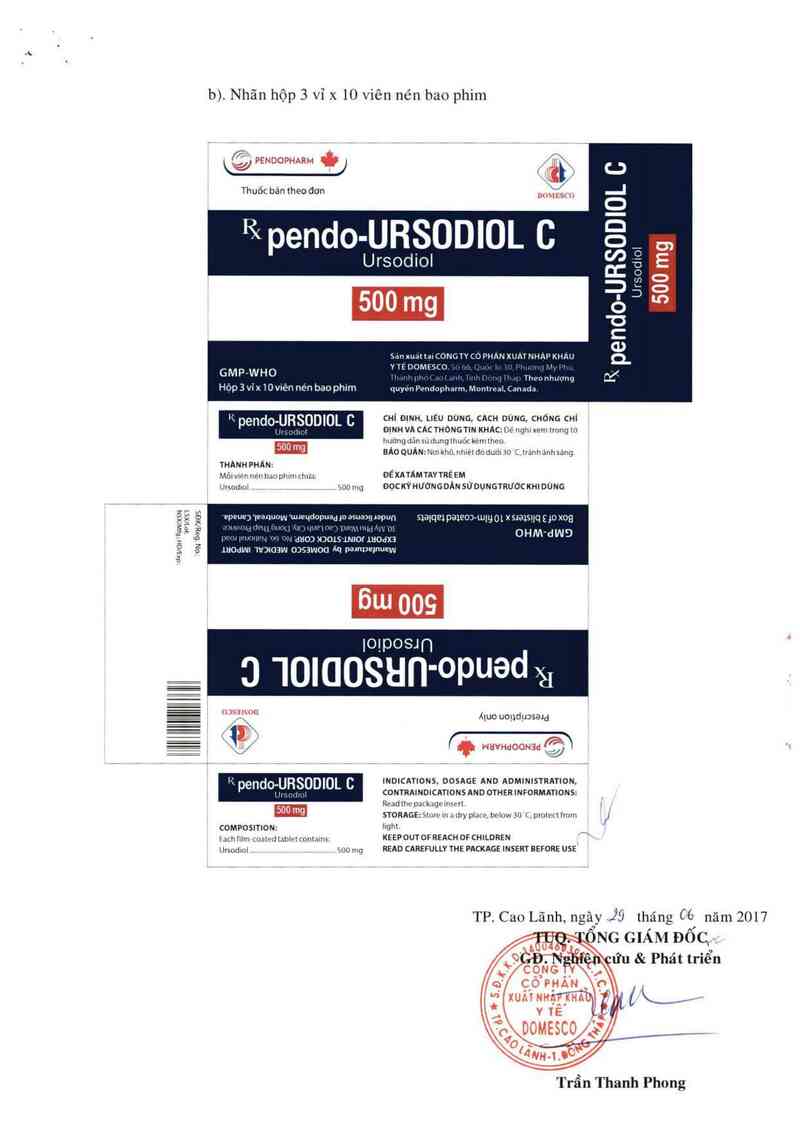 thông tin, cách dùng, giá thuốc pendo-Ursodiol C 500 mg - ảnh 2