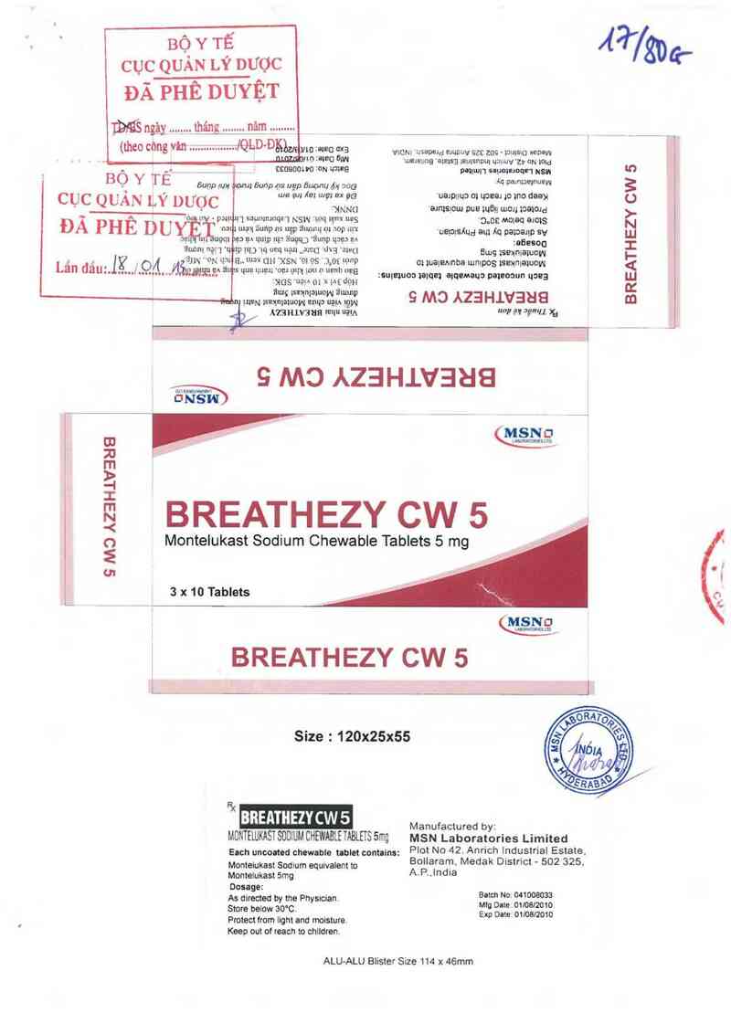 thông tin, cách dùng, giá thuốc Breathezy CW 5 - ảnh 0