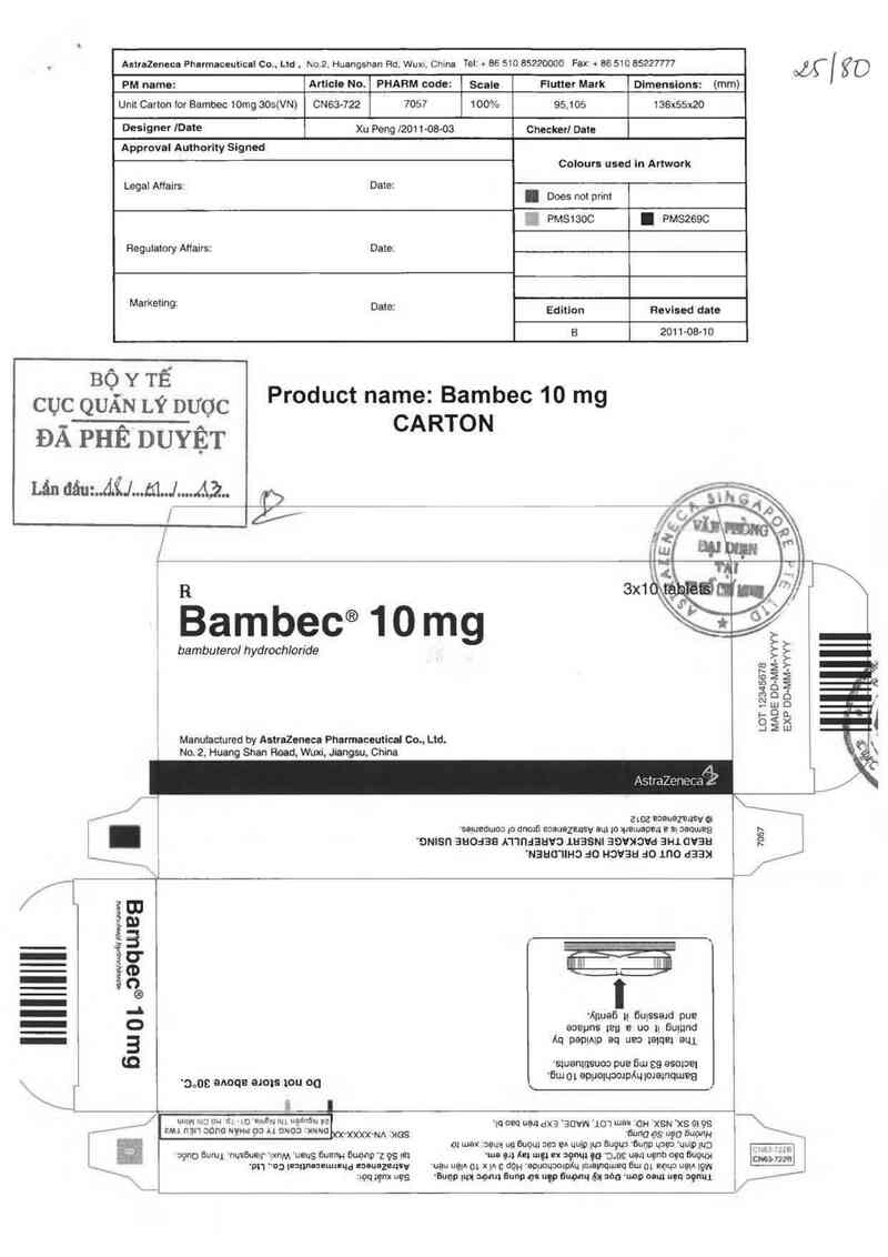 thông tin, cách dùng, giá thuốc Bambec - ảnh 0