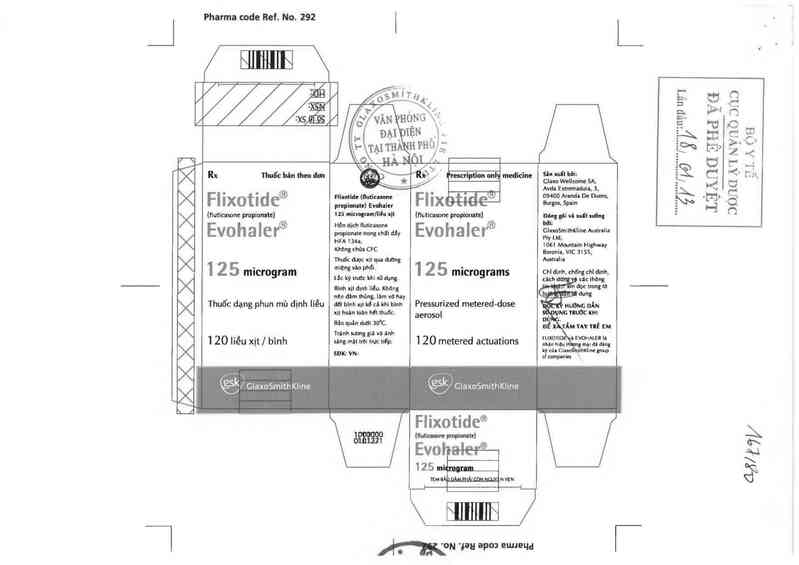 thông tin, cách dùng, giá thuốc Flixotide Evohaler - ảnh 0