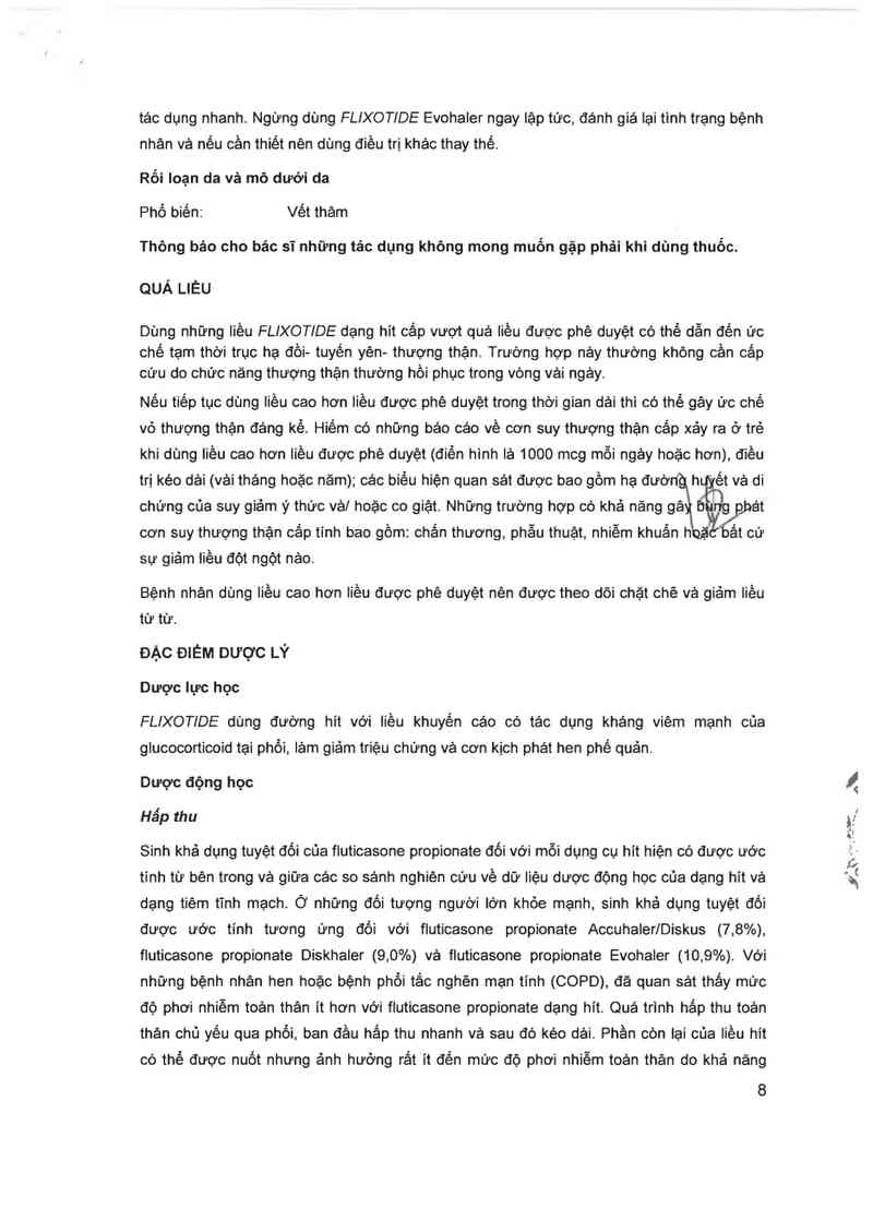 thông tin, cách dùng, giá thuốc Flixotide Evohaler - ảnh 10