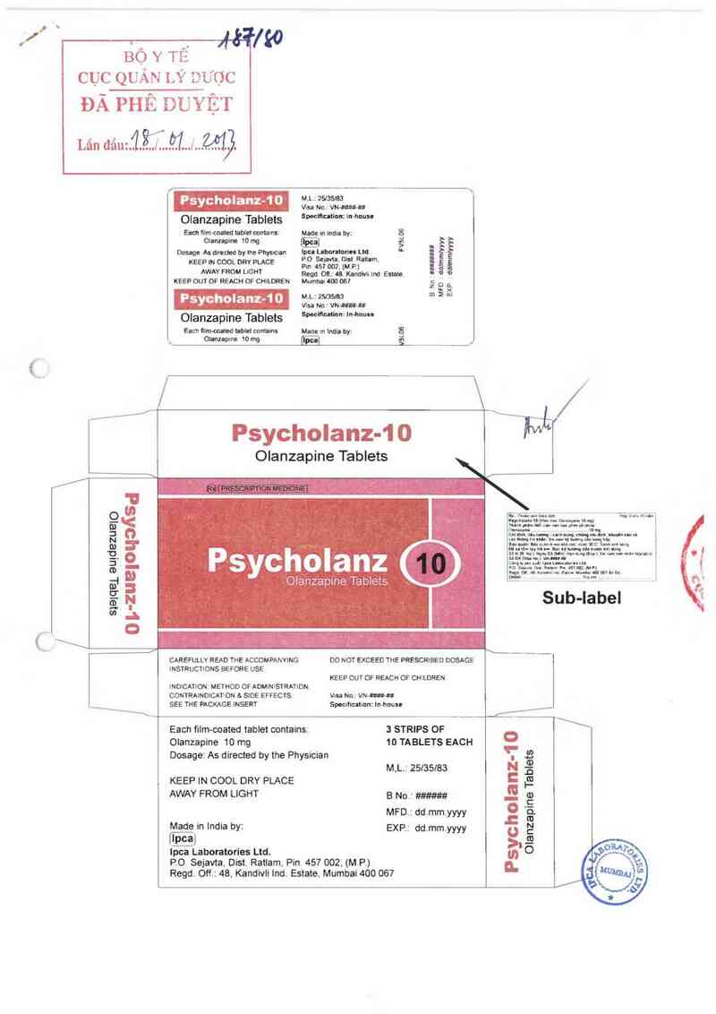 thông tin, cách dùng, giá thuốc Psycholanz-10 - ảnh 0