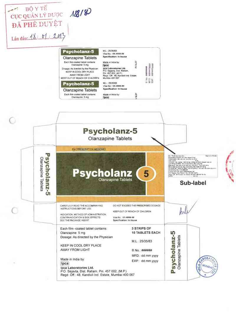 thông tin, cách dùng, giá thuốc Psycholanz-5 - ảnh 0