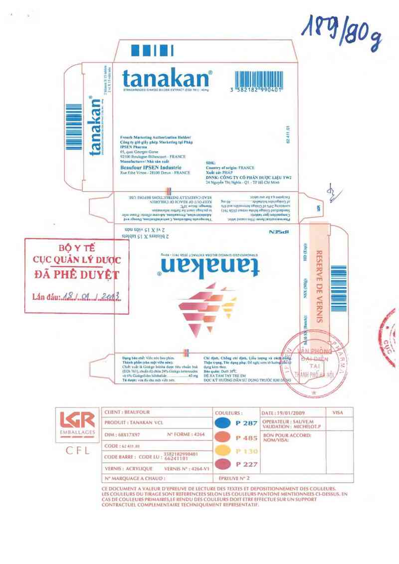 thông tin, cách dùng, giá thuốc Tanakan - ảnh 0