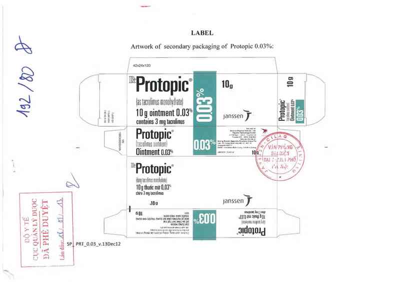 thông tin, cách dùng, giá thuốc Protopic 0,03% - ảnh 0