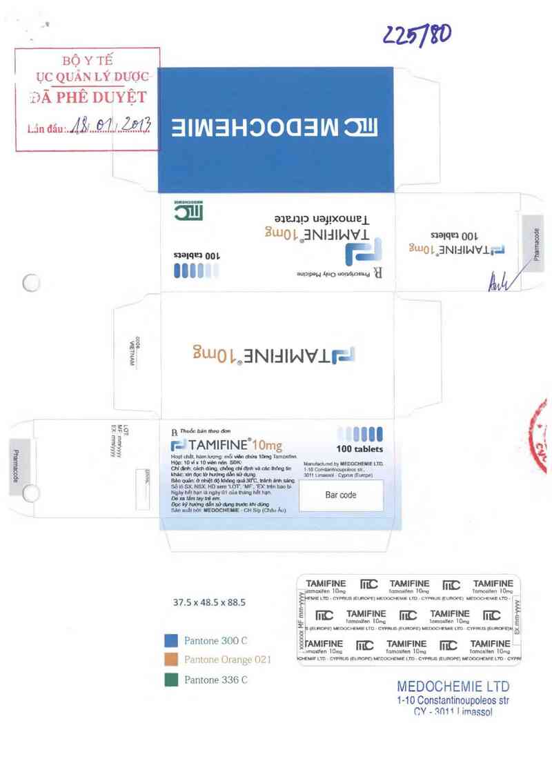 thông tin, cách dùng, giá thuốc Tamifine 10mg - ảnh 0