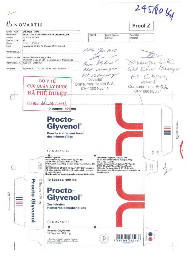 thông tin, cách dùng, giá thuốc Procto-Glyvenol - ảnh 0