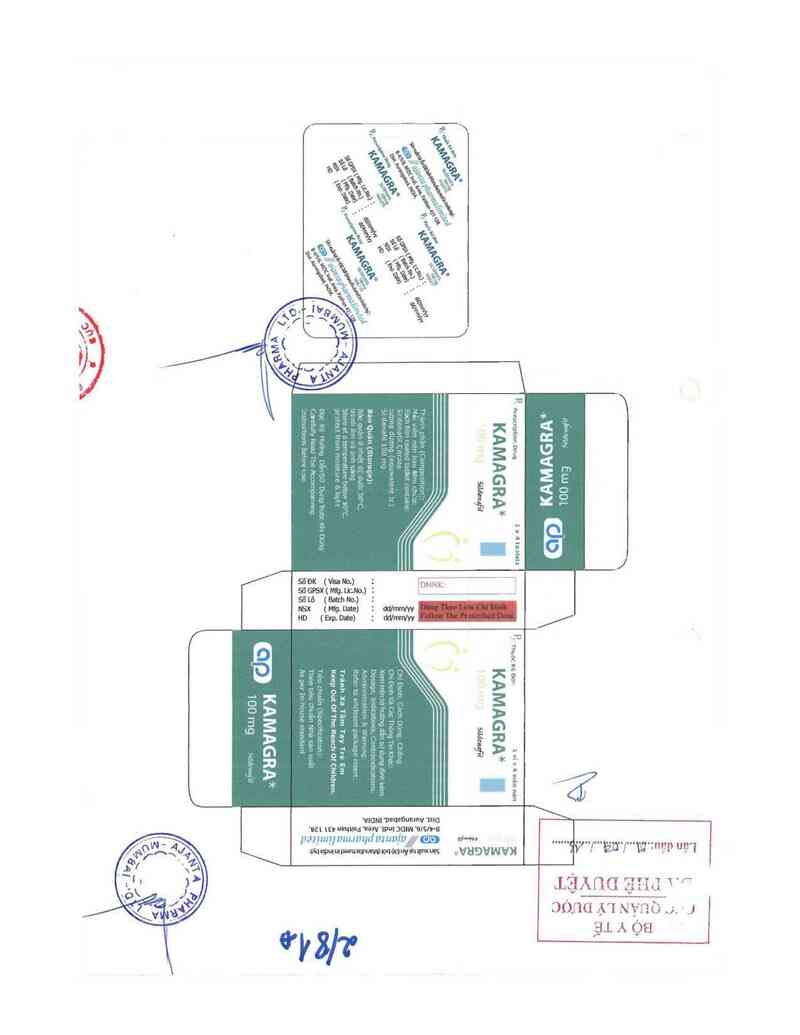 thông tin, cách dùng, giá thuốc Kamagra 100 - ảnh 0