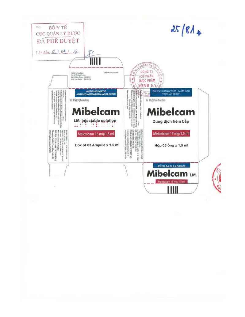 thông tin, cách dùng, giá thuốc Mibelcam 15mg/1,5ml - ảnh 0